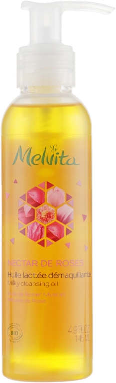 Очищающее масло для снятия макияжа - Melvita Nectar De Rose Milky Cleansing Oil — фото N3