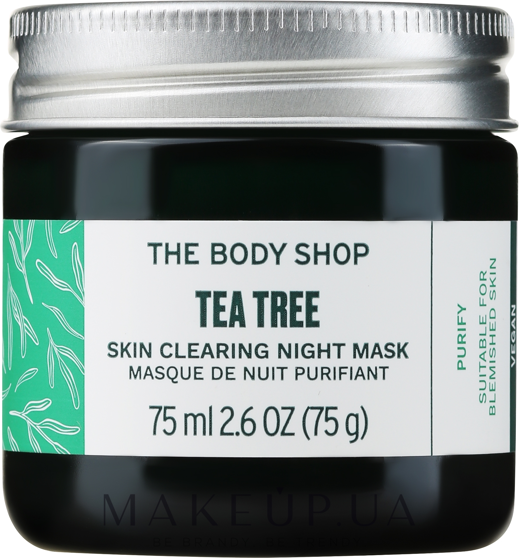 Ночная маска против несовершенств - The Body Shop Tea Tree Anti-Imperfection Night Mask — фото 75ml