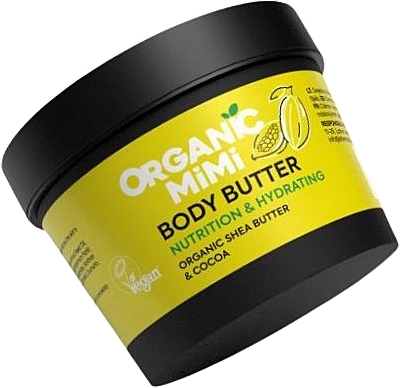 Масло для тіла живильне та зволожувальне "Ши та какао" - Organic Mimi Body Butter Nutrition & Hydrating Shea & Cocoa — фото N1