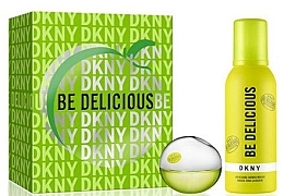 Духи, Парфюмерия, косметика DKNY Be Delicious - Набор (edp/30ml + sh/mousse/150ml)