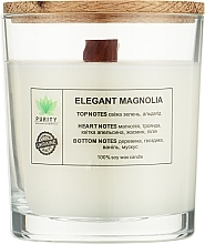 Аромасвеча "Elegant magnolia", в стакане - Purity Candle — фото N2