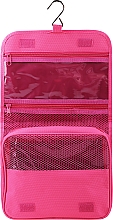 Косметичка туристична з гачком, 94880, рожева із сірим - Top Choice — фото N2