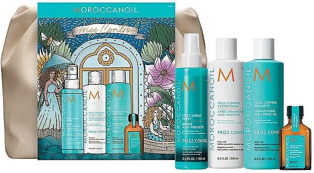 Набор для ухода за волосами, 5 продуктов - Moroccanoil Holiday Bag Frizz Control — фото N1