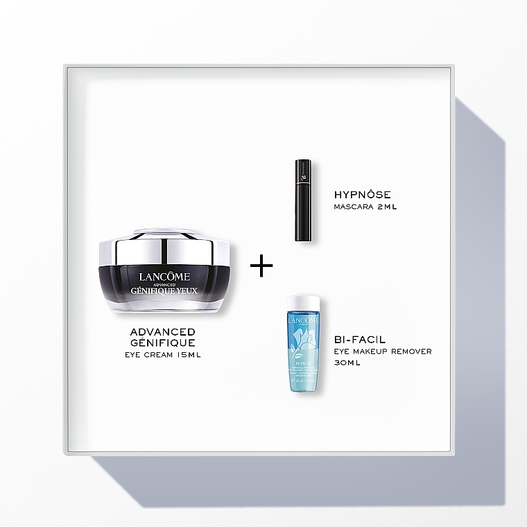 Набір - Lancome Advanced Genifique (eye/cr/15 ml + mascara/2 ml + cleans/30 ml) — фото N2