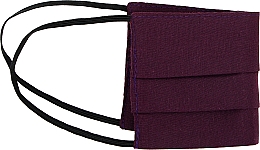Маска защитная из хлопка для лица однотонная, фиолетовая - Gioia — фото N1
