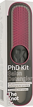 Набор - The Knot Dr. PhD Kit Salon Detangler Ebony Cabernet (detangler/1pcs + clean/brush/1pcs + case) — фото N1