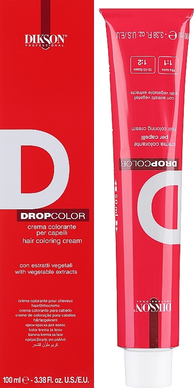 УЦЕНКА Крем-краска для волос - Dikson Drop Color Hair Coloring Cream * — фото N1