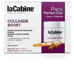 Духи, Парфюмерия, косметика Набор по уходу за лицом - La Cabine Collagen Boost (amp/10x2ml + cr/50ml)