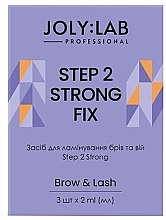 Набор средств для ламинирования бровей и ресниц - Joly:Lab Step 2 Strong Fix — фото N2