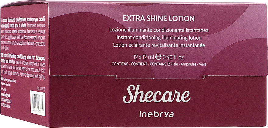 Лосьйон для сяйва волосся - Inebrya She Care Extra Shine Lotion — фото N1