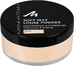 Духи, Парфюмерия, косметика Пудра рассыпчатая - Manhattan Soft Mat Loose Powder