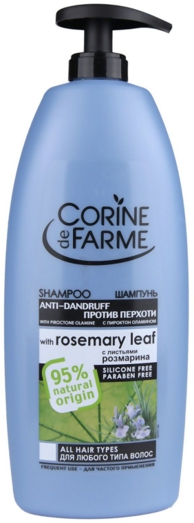 Шампунь против перхоти с листьями розмарина - Corine de Farme Shampoo With Rosemary Leaf