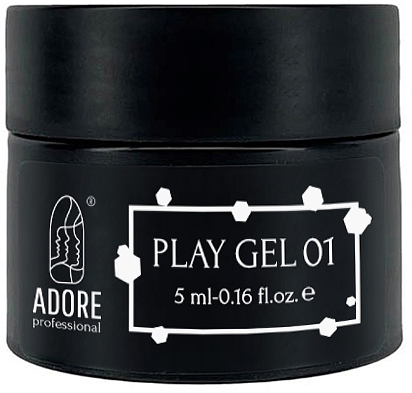 Глиттер-гель для дизайна ногтей - Adore Play Gel Glitter