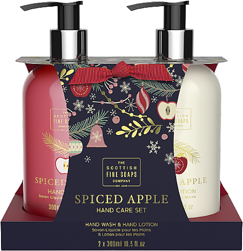 Набір - Scottish Fine Soaps Spiced Apple Hand Care Set (soap/300ml + h/lot/300ml) — фото N1