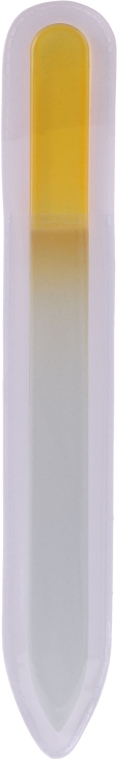 Стеклянная пилочка для ногтей, 14 см, 74400, желтая - Top Choice — фото N1