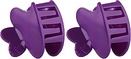 Крабик "Сердце", PZ-898, фиолетовый - Dini Style — фото N1