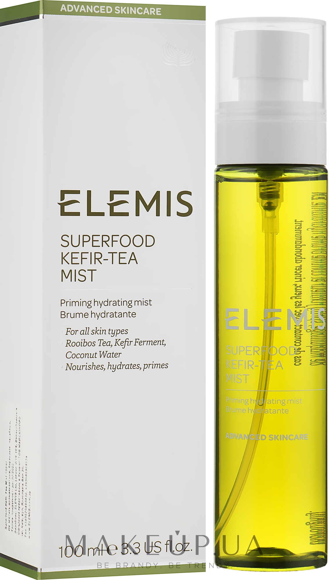 Зволожувальний міст для обличчя - Elemis Superfood Kefir-Tea Mist — фото 100ml