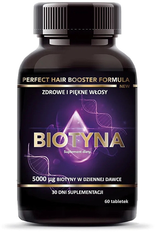Харчова добавка "Біотин 5000 мкг" - Intenson Perfect Hair Booster Formula Biotin — фото N1
