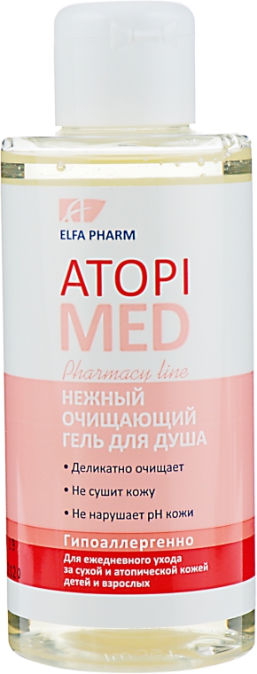 Ніжний очищувальний гель для душу - Elfa Pharm Atopi Med Shower Gel — фото N2