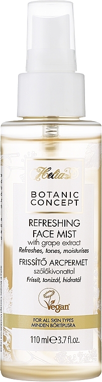 Спрей для лица освежающий с виноградной водой - Helia-D Botanic Concept Face Mist — фото N1