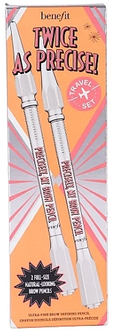 Набор - Benefit Double Precisely My Brow Pencil (pencil/0.08g + pencil/0.04g) — фото N4