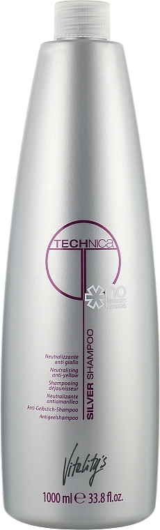 Шампунь для нейтралізації жовтизни - vitality's Technica Silver Shampoo — фото N3