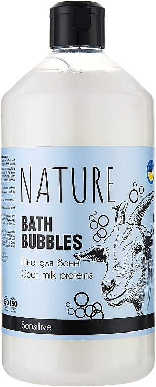 Піна для ванн "Протеїни козиного молока" - Bioton Cosmetics Nature Goat Milk Proteins Bath Bubbles — фото N1