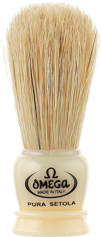Помазок для гоління, слонова кістка - Omega Pure Bristle Shaving Brush — фото N1