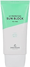 Солнцезащитный крем с экстрактом чайного дерева - The Skin House UV Protection Sun Block Tea Tree SPF50+ — фото N1