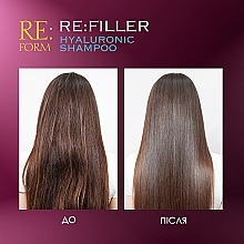 Гіалуроновий шампунь для об'єму і зволоження волосся - Re:form Re:filler Hyaluronic Shampoo — фото N5