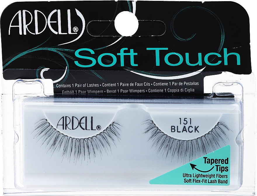 Накладные ресницы - Ardell Soft Touch Eye Lashes Black 151 — фото N1