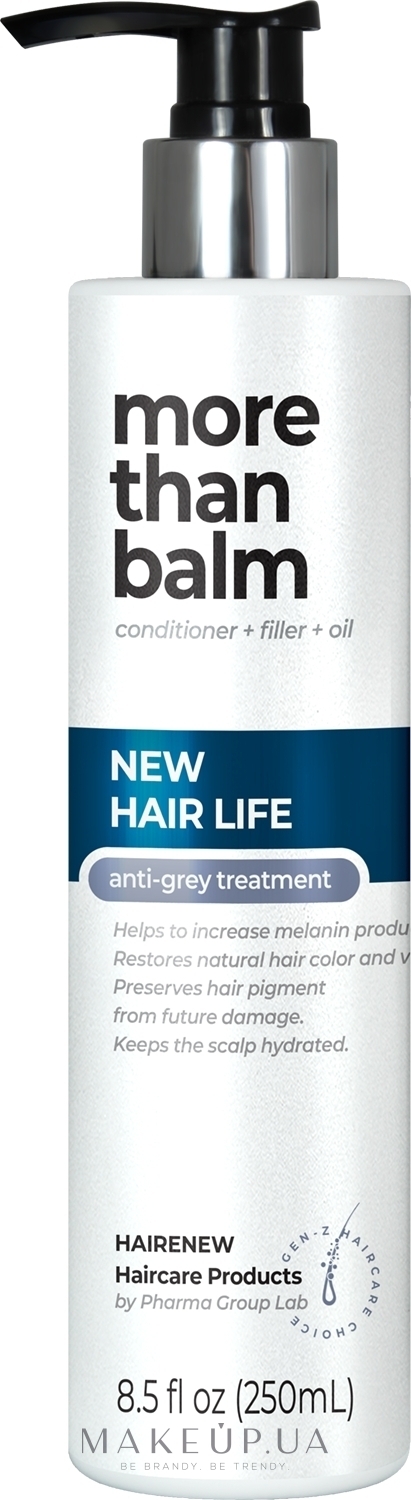 Бальзам для волосся "Ультразахист від сивини" - Hairenew New Hair Life Balm Hair — фото 250ml