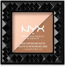 Парфумерія, косметика NYX Professional Makeup Cheek Contour Duo Palette - Подвійна палетка для контурування