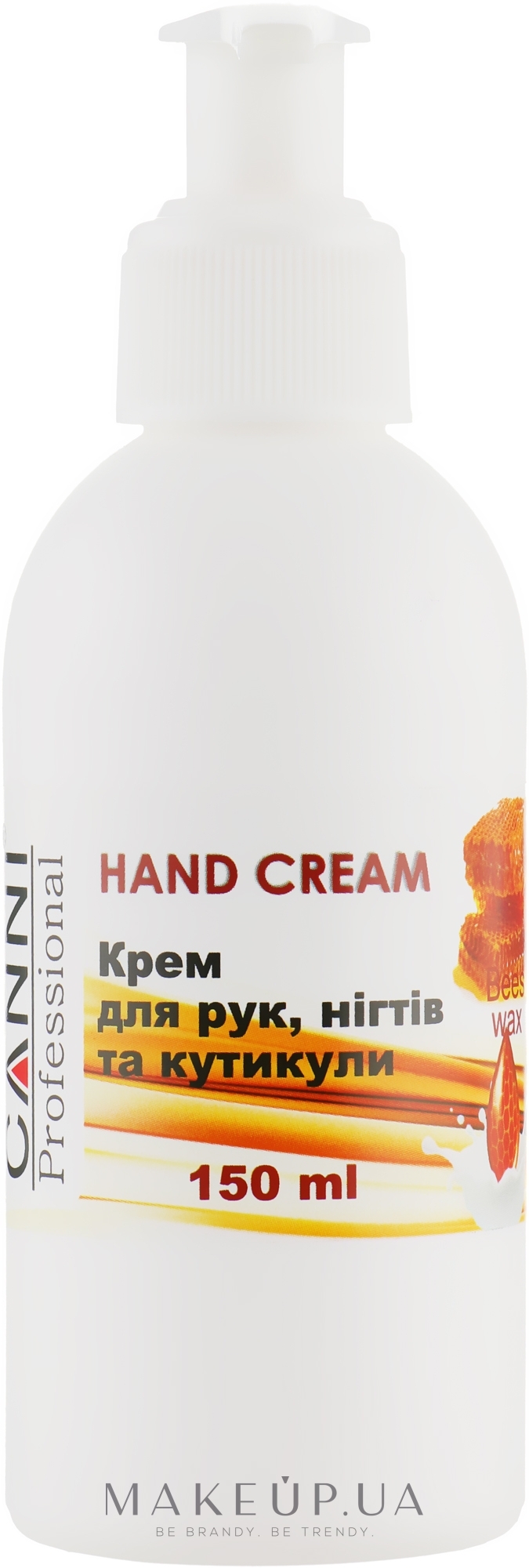 Крем для рук, нігтів і кутикули з бджолиним воском - Canni Hand Cream — фото 150ml
