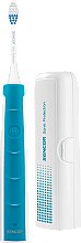 Парфумерія, косметика Електрична зубна щітка, біло-блакитна, SOC 1102TQ - Sencor