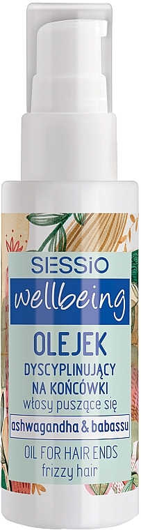 Масло для кончиков волос - Sessio Wellbeing Oil For Hair Ends For Frizzy Hair — фото N1