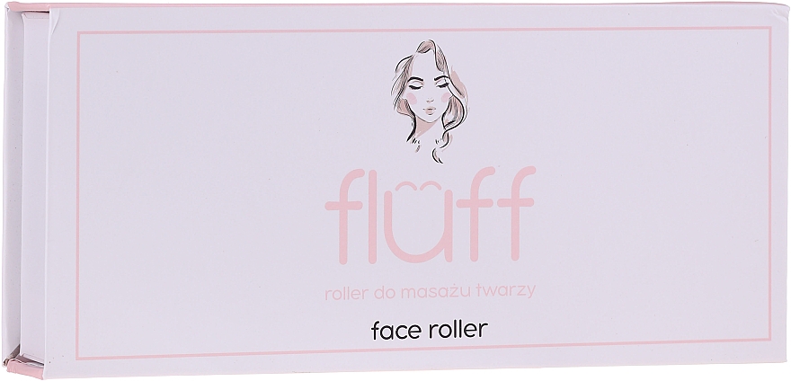 Массажер для лица, белый нефрит - Fluff Face Roller — фото N2