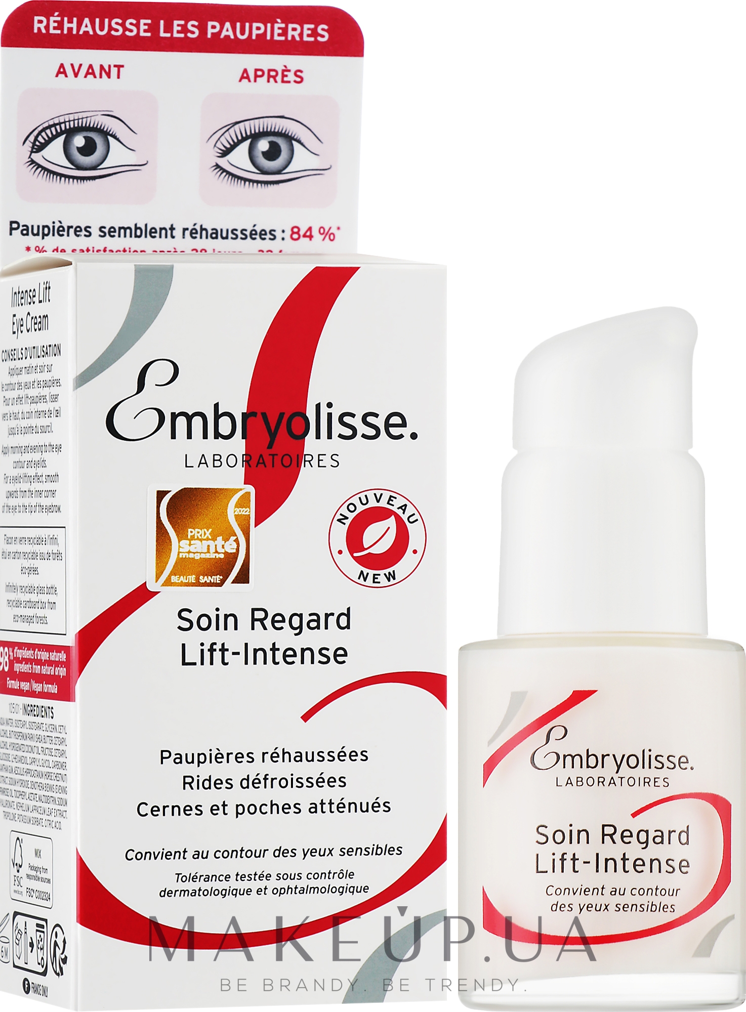Лифтинг крем для глаз - Embryolisse Intense Lift Eye Cream — фото 15ml