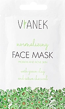 Парфумерія, косметика Нормалізувальна маска для обличчя, від прищів - Vianek Face Mask Problem And Acne Skin (пробник)