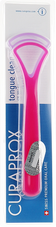 Набор скребков для языка, красный + фиолетовый - Curaprox Tongue Cleaner