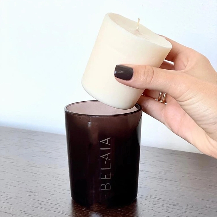 Ароматическая свеча "Тубероза" (сменный блок) - Belaia Tubereuse Scented Candle Wax Refill — фото N3