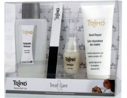 Парфумерія, косметика Набір для догляду за нігтями і руками - Trind Treat & Care Set (rem/125ml + rep/9ml + cr/75ml)