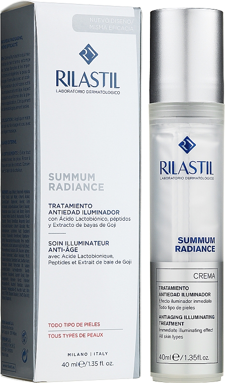 Антивозрастной крем, подсвечивающий кожу - Rilastil Cumlaude Summum Radiance Cream — фото N2