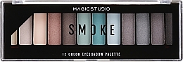 Палетка теней для век, smoke - Magic Studio 12 Eyeshadow Palette Versatile — фото N2