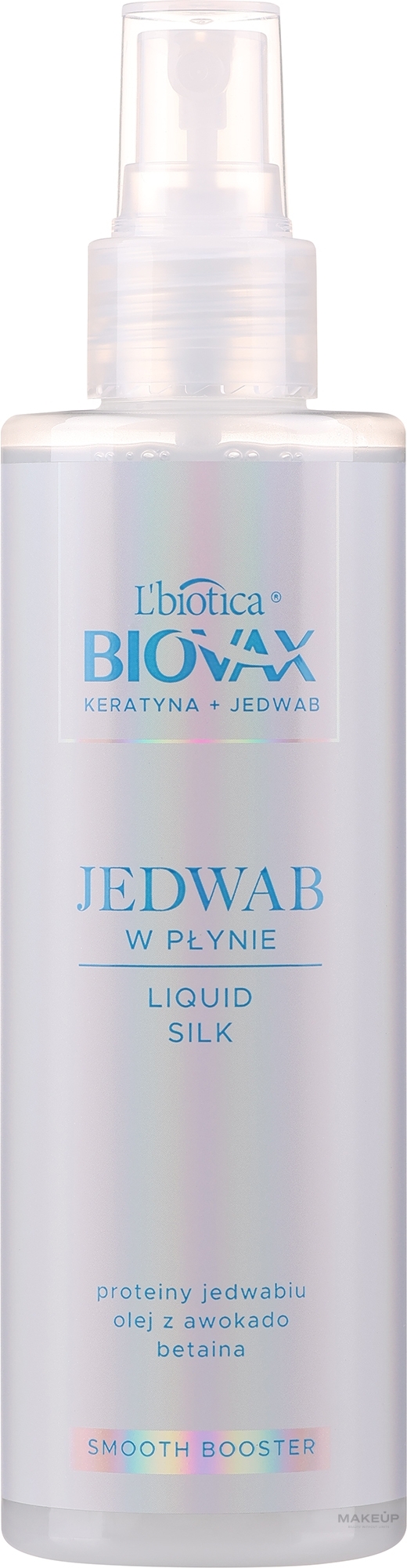 Сироватка-шовк для легкого розчісування волосся - Biovax Keratin + Silk Serum — фото 200ml