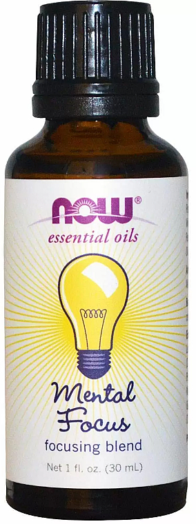 Ефірна олія "Суміш бадьорлива" - Now Foods Essential Oils Mental Focus — фото N1