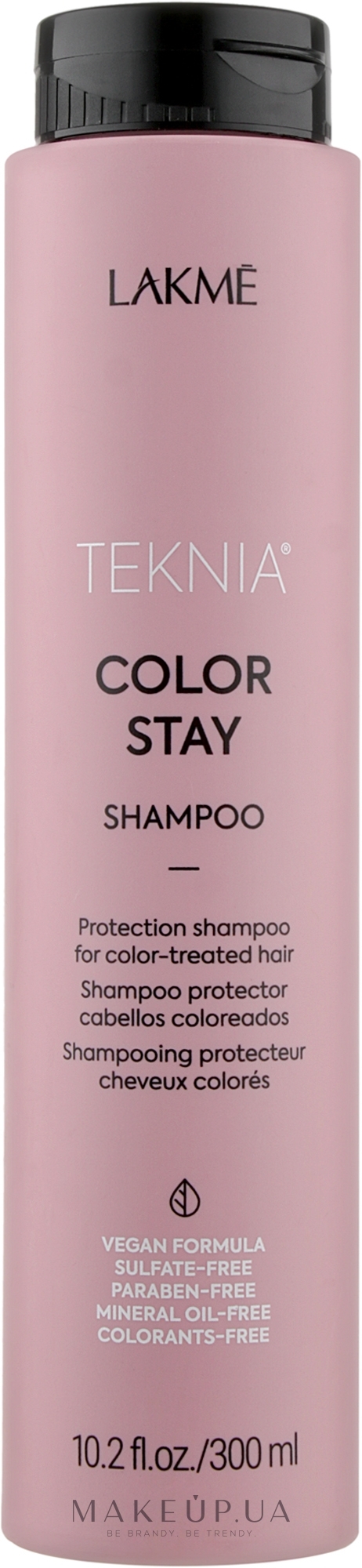 Безсульфатний шампунь для збереження кольору фарбованого волосся - Lakme Teknia Color Stay Shampoo — фото 300ml
