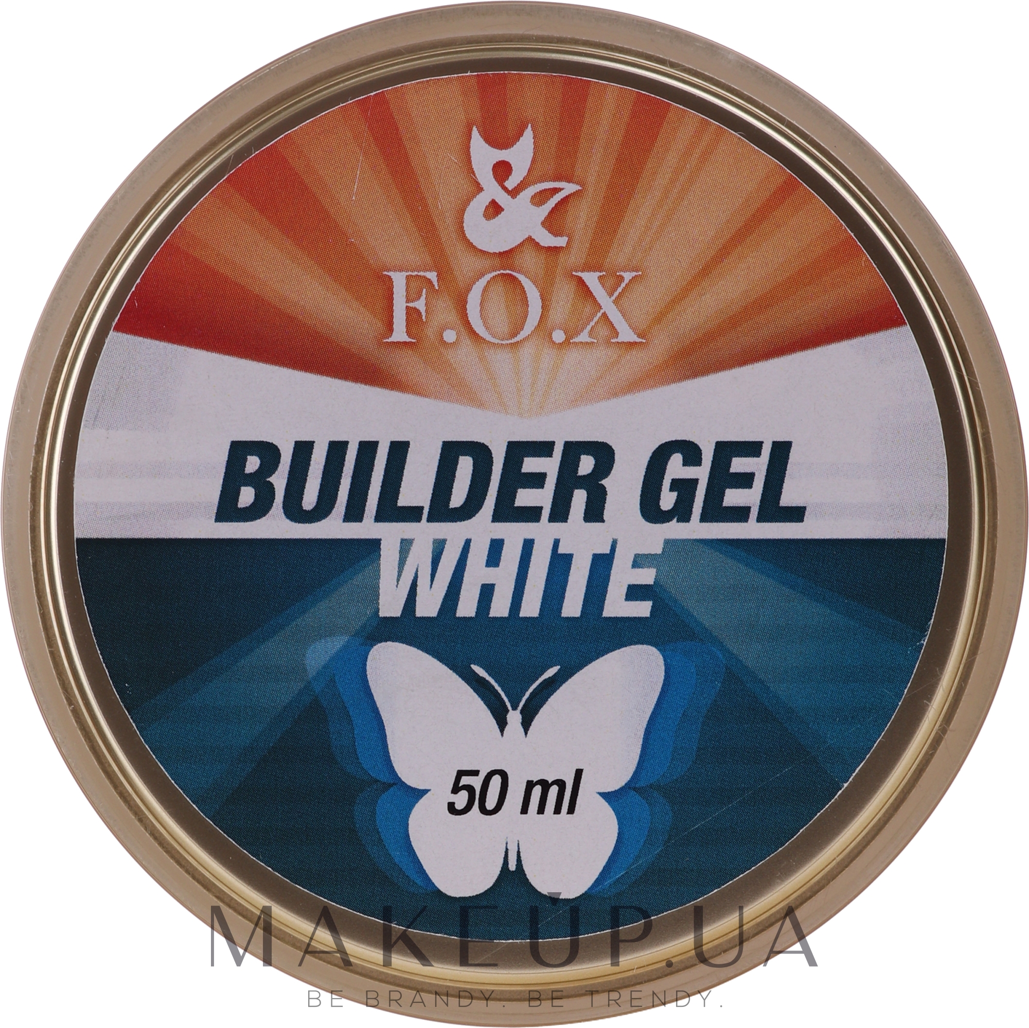 Белый гель - F.O.X Builder White Gel — фото 50ml