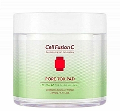 Очищувальні педи для обличчя - Cell Fusion C Pore Tox Pad — фото N1