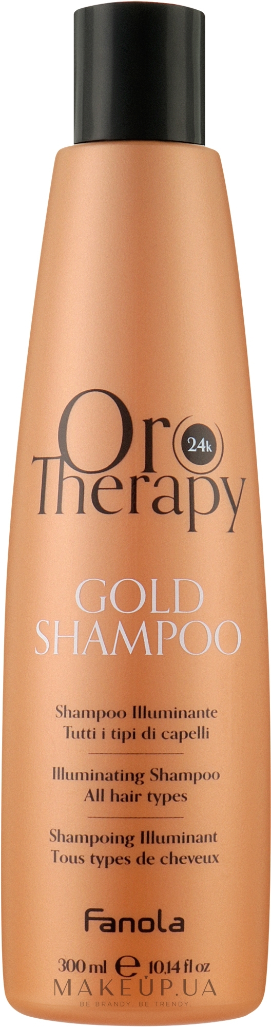 Шампунь для волос - Fanola Oro Therapy Gold Shampoo All Hair Types — фото 300ml